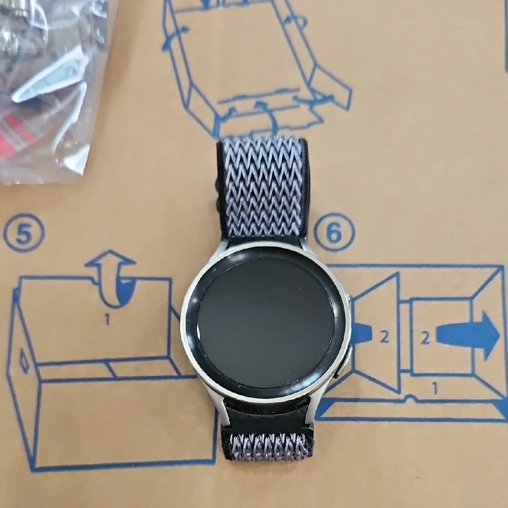 Samsung Smartwatch with Black and Silver Design